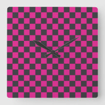 Padrão xadrez magenta e fumaça