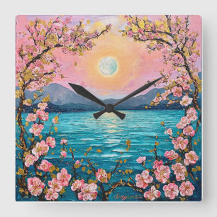 Relógio Quadrado Paisagem serena