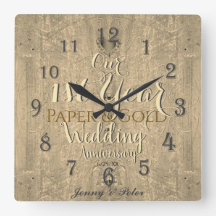 Papel de aniversário de casamento de 1rua&Dourado 