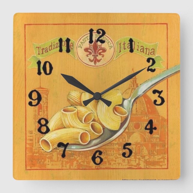 Relógio Quadrado Para cozinha Tipo 2 (Frente)