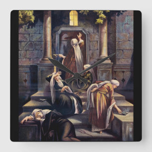 Relógio Quadrado Parábola das Dez Virgens