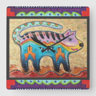 Relógio Quadrado parede+arte, katy+bratun, marookat