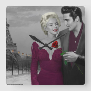 Relógio Quadrado Paris B&W