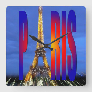 Relógio Quadrado Paris France