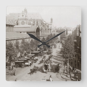 Relógio Quadrado Paris: Les Halles, C1900