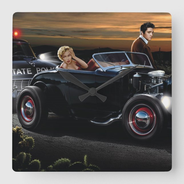 Relógio Quadrado Passeio da alegria (Frente)