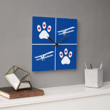 Pata de Cachorro e Avião, Azul de Aviação Fofo