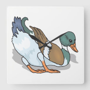 Relógio Quadrado Pato