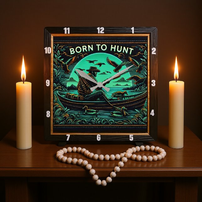 Relógio Quadrado Patos na Cintura (Criador carregado)