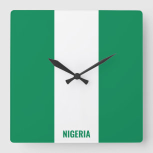 Relógio Quadrado Patriótico Nacional da Nigéria