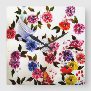 RELÓGIO QUADRADO PAW DO CACHORRO IMPRESSORA ÁGUA