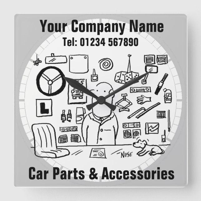 Relógio Quadrado Peças e acessórios para automóveis (Frente)