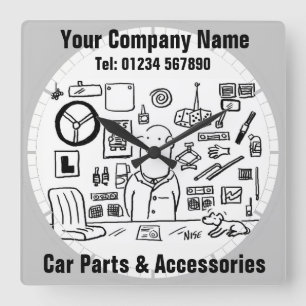 Relógio Quadrado Peças e acessórios para automóveis