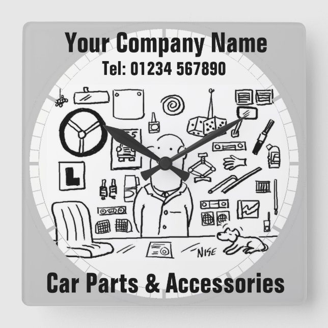 Relógio Quadrado Peças e acessórios para automóveis (Frente)