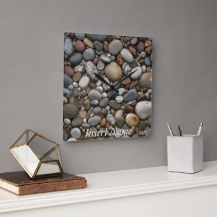 Relógio Quadrado Pedras de Serenidade