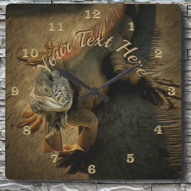 Relógio Quadrado Pedro o Iguana 0768 (Criador carregado)