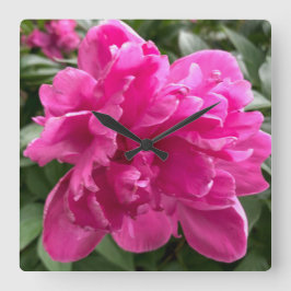 Relógio Quadrado Peony Clock