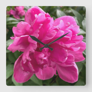 Relógio Quadrado Peony Clock