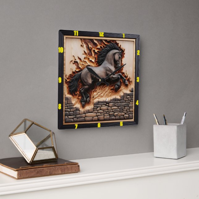 Relógio Quadrado Perfeito, aqui está o seu título e palavras-chave. (Escritório)