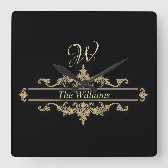 Relógio Quadrado Personalizado (Frente)