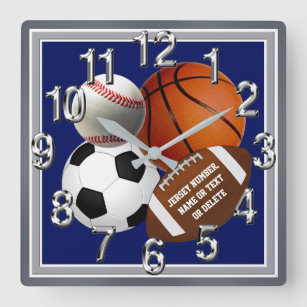 Relógio Quadrado Personalizado, Esportivo e Parede, para venda