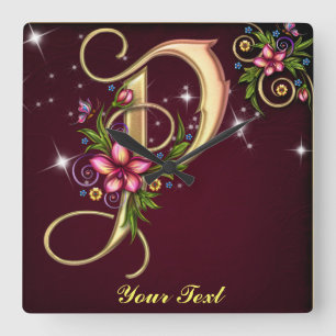 Relógio Quadrado Personalize o pulso de disparo de parede do