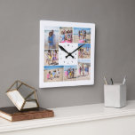 Relógio Quadrado Personalize sua própria colagem de fotos 8<br><div class="desc">Faça seu próprio relógio quadrado personalizado de Colagem de Fotos do Ricaso - este relógio Personalizado de Foto é fácil de personalizar .. fácil de adicionar fotografias - Enviar como um único criado por você personalizou um presente de peça do tempo ou crie-o para você - um maravilhoso cheio de...</div>