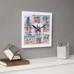 Relógio Quadrado Personalize sua própria colagem de fotos 9<br><div class="desc">Faça seu próprio relógio de 9 fotos Colagem Personalizada de parede quadrada de Ricaso - este relógio Personalizado de Foto é fácil de personalizar .. fácil de adicionar fotografias - Enviar como um único criado por você personalizou um presente de peça do tempo ou crie-o para você - um maravilhoso...</div>