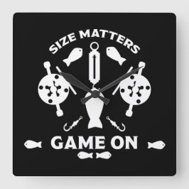 Relógio Quadrado Pesca do salmão selvagem