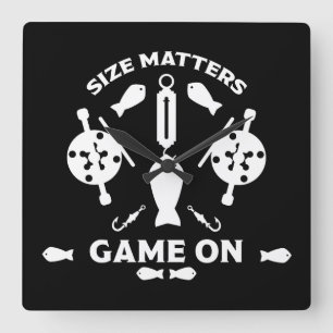 Relógio Quadrado Pesca do salmão selvagem