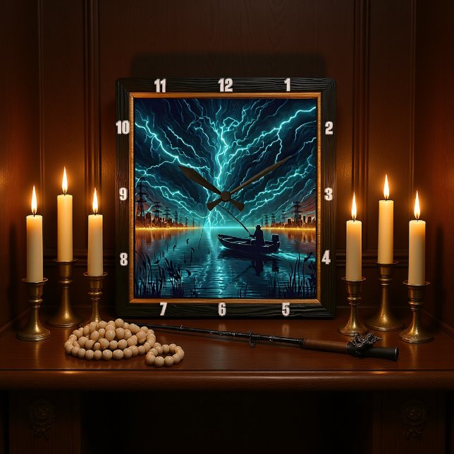 Relógio Quadrado Pesca elétrica (Criador carregado)