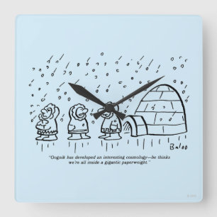 Relógio Quadrado Peso do papelão