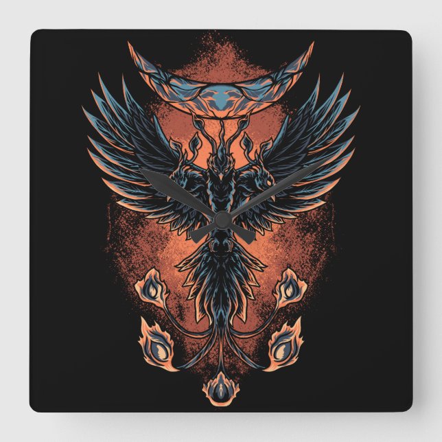 Relógio Quadrado Phoenix (Frente)