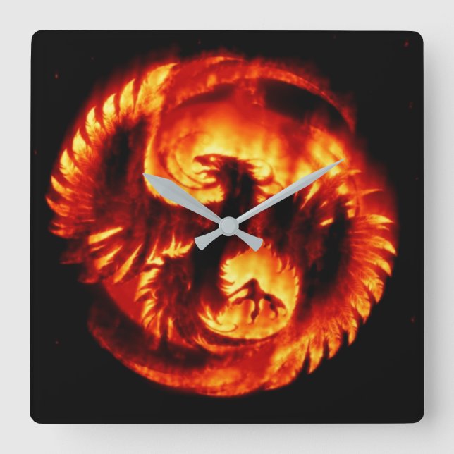 Relógio Quadrado Phoenix wall clock (Frente)