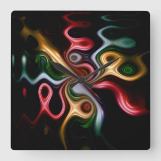 Relógio Quadrado Picasso Rosa