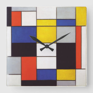 Relógio Quadrado PIET MONDRIAAN - Compositon A 1923