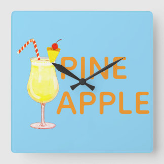 Relógio Quadrado Pineapple
