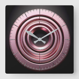 Relógio Quadrado pink rings