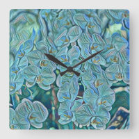 Pintor de orquídeas púrpura azul