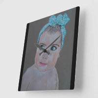 Pintura de retrato de bebê por Alfred Fox
