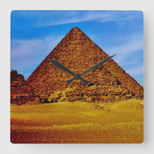 Relógio Quadrado Pirâmides em Giza