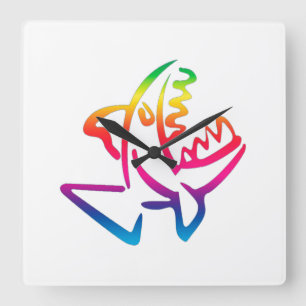 Relógio Quadrado Piranha