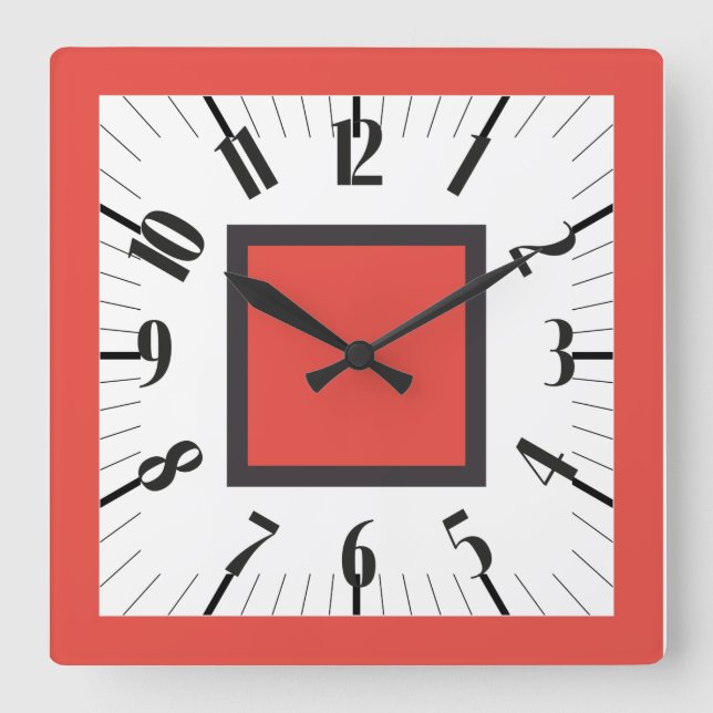 Relógio Quadrado PIXELAT PRIMEIRA SÉRIE LEX por Masanser (Frente)