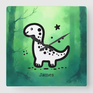 Relógio Quadrado Placa de papel