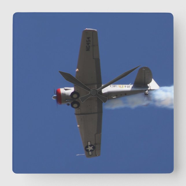 Relógio Quadrado Plano de Guerra (Frente)