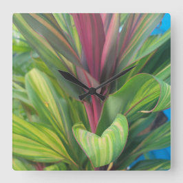 RELÓGIO QUADRADO PLANTA MAIS