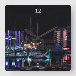 Relógio Quadrado Plymouth Barbican by Night