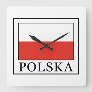 Relógio Quadrado Polska