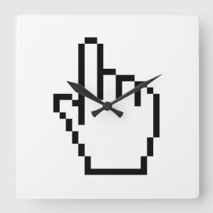 RELÓGIO QUADRADO PONTEIRO DA MÃO DO COMPUTADOR/CURSOR DO MOUSE
