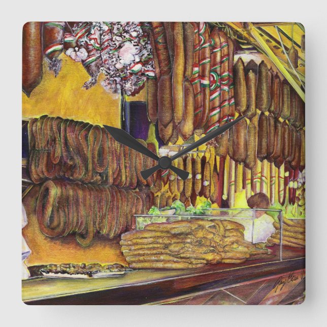 Relógio Quadrado Porco, Budapeste (Frente)